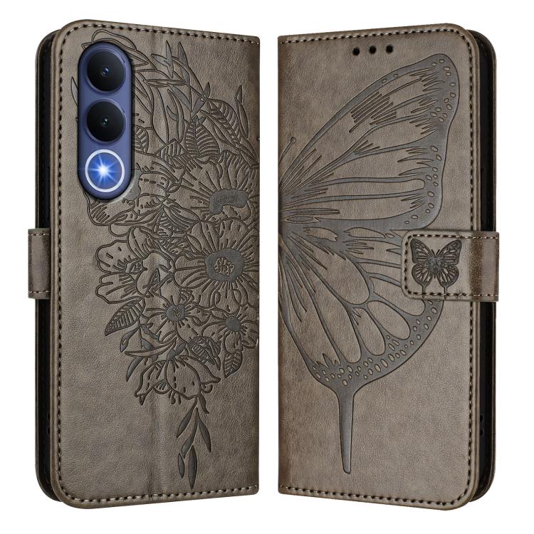 For vivo V70 FE 5G Embossed Butterfly Leather Phone Case