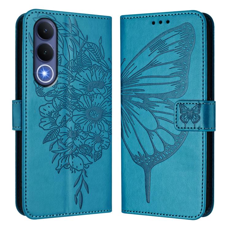 For vivo V70 FE 5G Embossed Butterfly Leather Phone Case