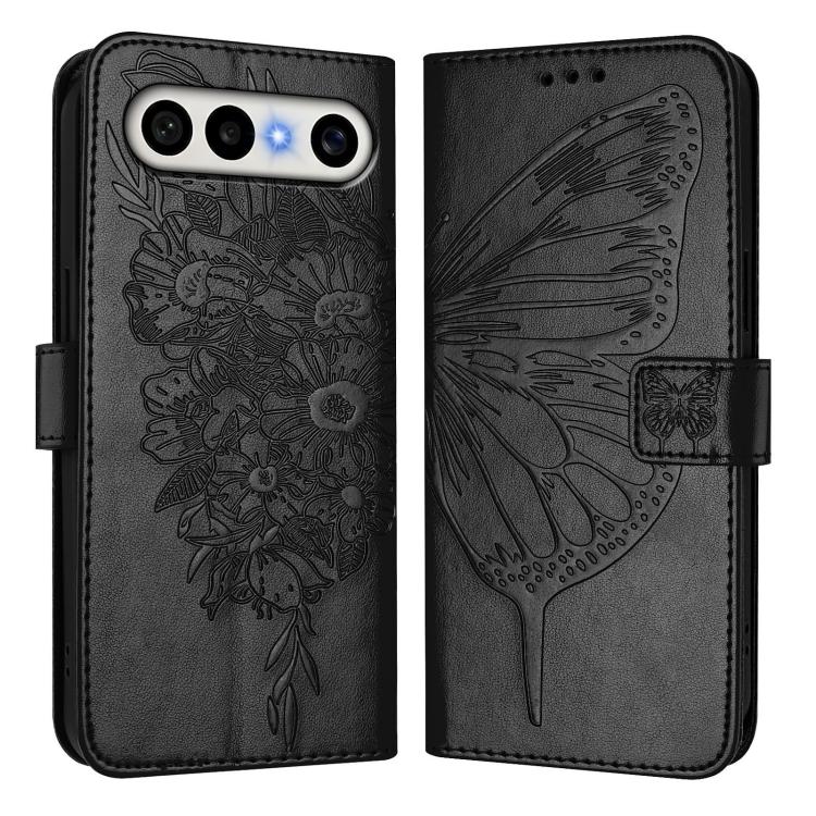 For vivo X300 FE 5G Russia / 5G Zeiss Embossed Butterfly Leather Phone Case