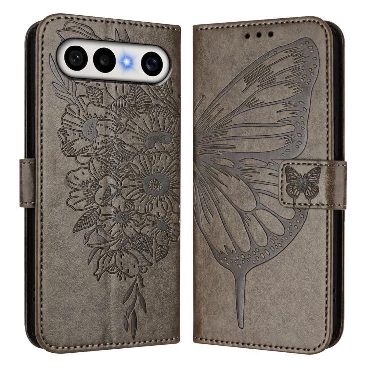 For vivo X300 FE 5G Russia / 5G Zeiss Embossed Butterfly Leather Phone Case