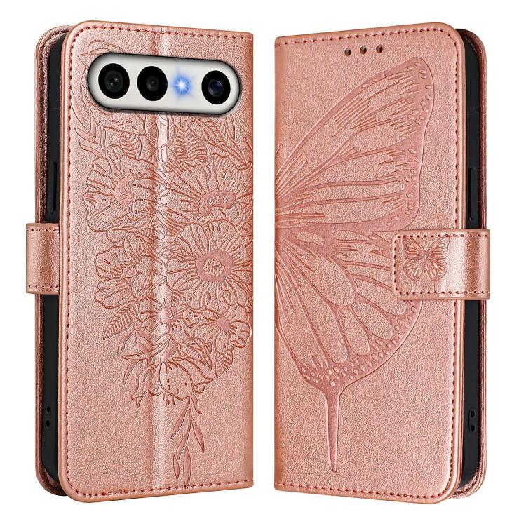 For vivo X300 FE 5G Russia / 5G Zeiss Embossed Butterfly Leather Phone Case
