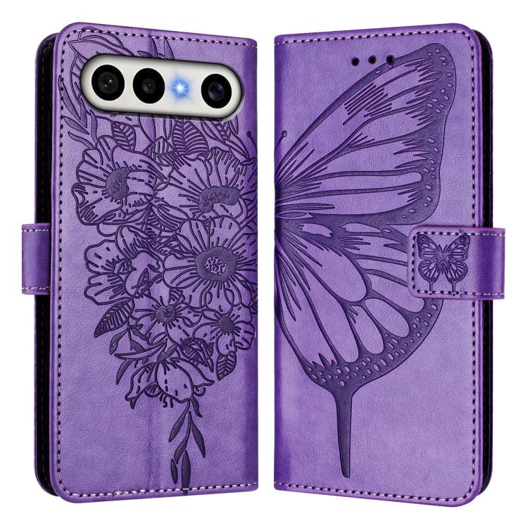 For vivo X300 FE 5G Russia / 5G Zeiss Embossed Butterfly Leather Phone Case