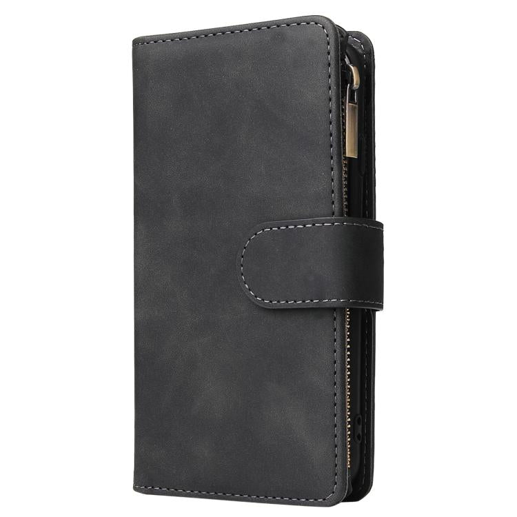 For iPhone 17e / 16e Multifunctional Multi-Card Wallet Phone Leather Case