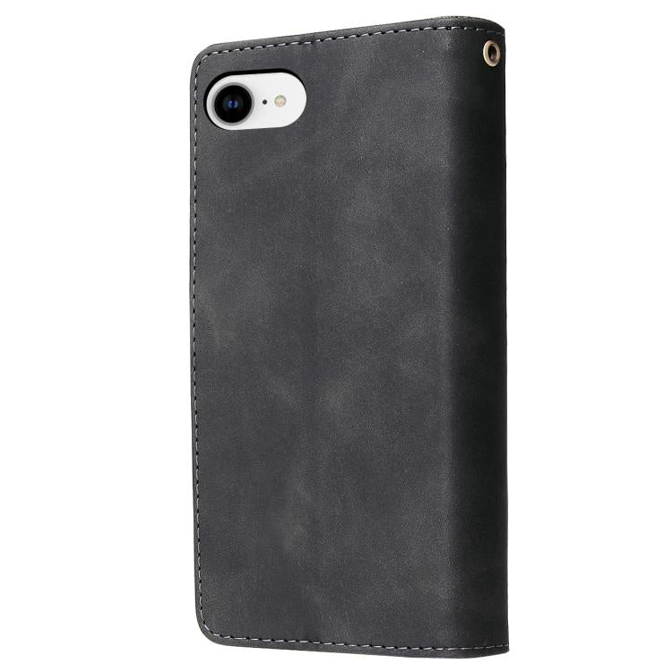 For iPhone 17e / 16e Multifunctional Multi-Card Wallet Phone Leather Case