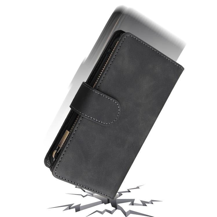 For iPhone 17e / 16e Multifunctional Multi-Card Wallet Phone Leather Case