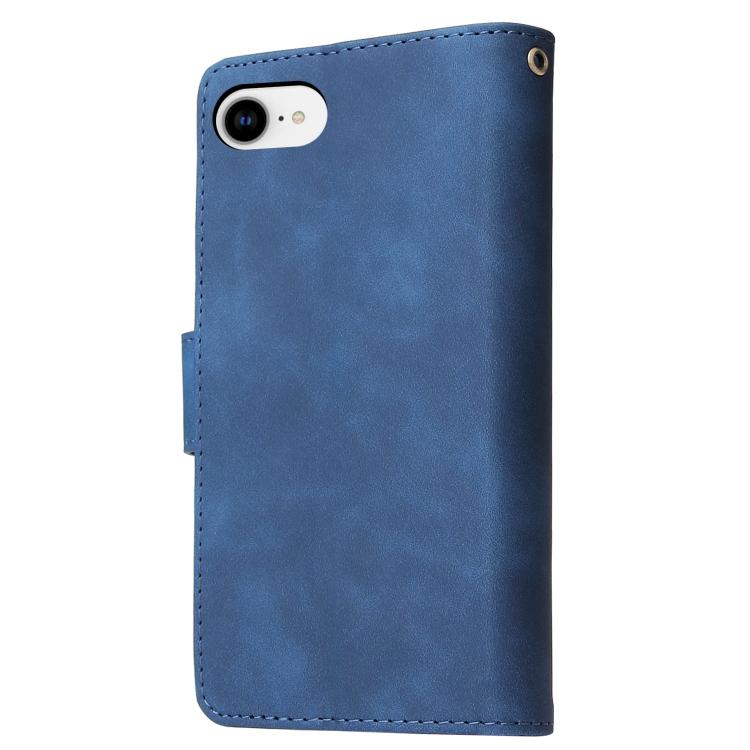 For iPhone 17e / 16e Multifunctional Multi-Card Wallet Phone Leather Case