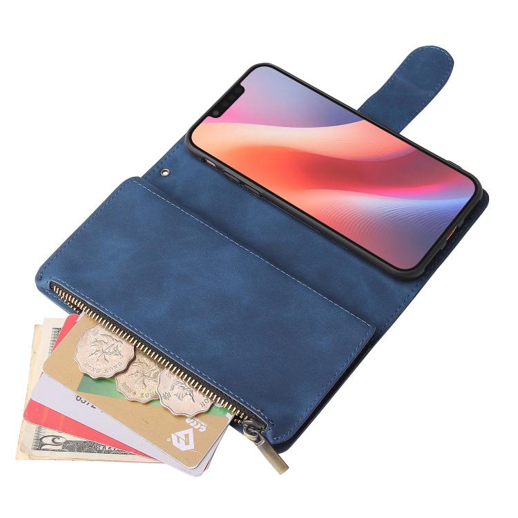 For iPhone 17e / 16e Multifunctional Multi-Card Wallet Phone Leather Case