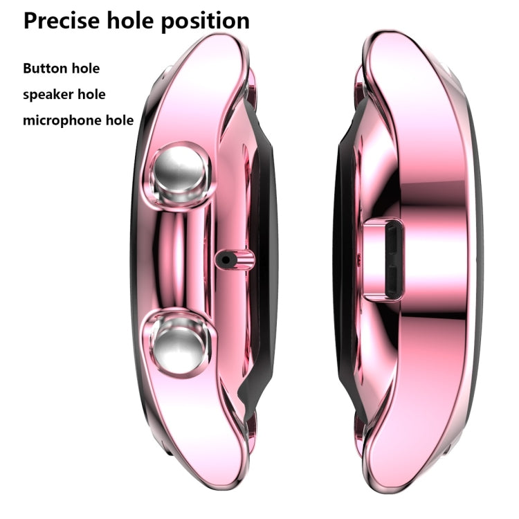 For Samsung Galaxy Watch 3 45mm Electroplating Hollow Half-pack TPU Protective Case