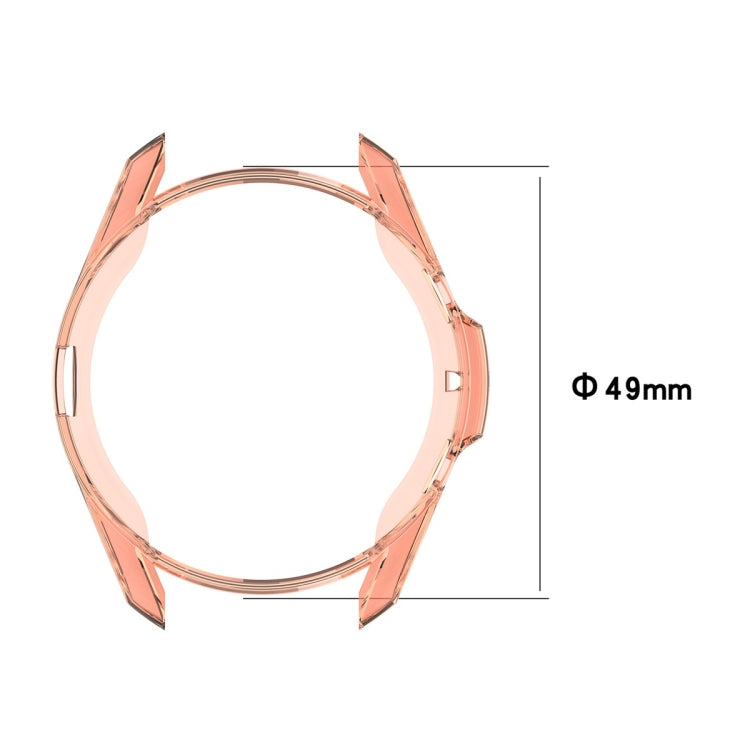 For Samsung Galaxy Watch 3 45mm Electroplating Hollow Half-pack TPU Protective Case