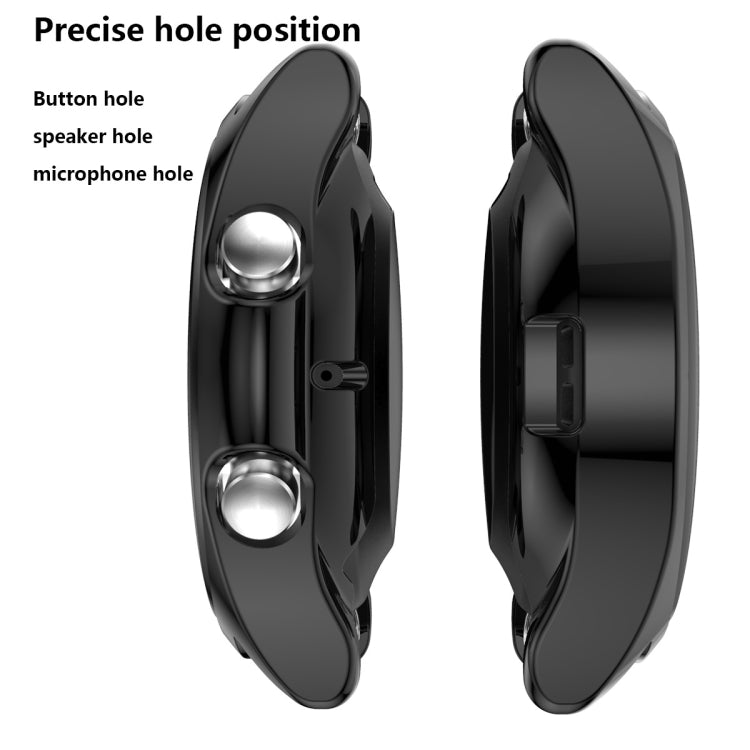 For Samsung Galaxy Watch 3 45mm Electroplating Hollow Half-pack TPU Protective Case