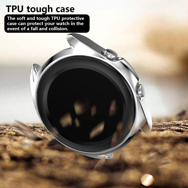 For Samsung Galaxy Watch 3 45mm Electroplating Hollow Half-pack TPU Protective Case