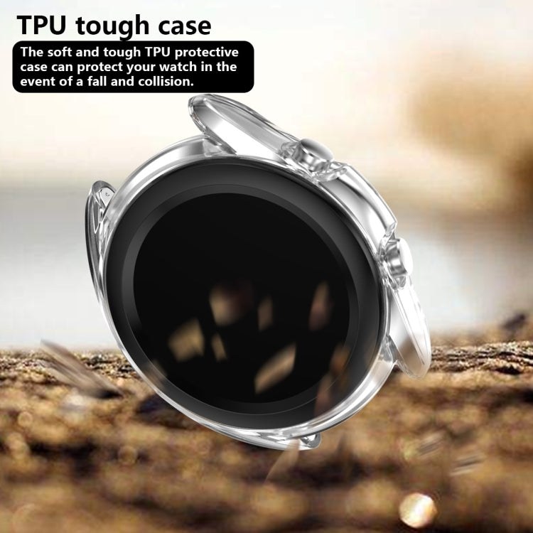 For Samsung Galaxy Watch 3 45mm Electroplating Hollow Half-pack TPU Protective Case