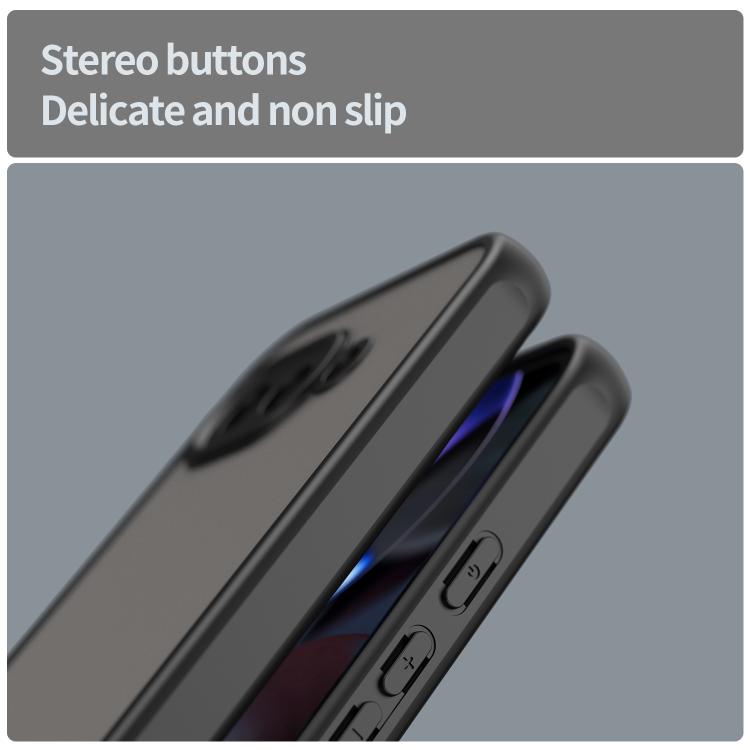 For Google Pixel 9a Fan Dun Series TPU Hybrid PC Frosted Phone Case