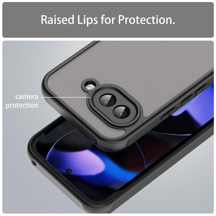 For Google Pixel 9a Fan Dun Series TPU Hybrid PC Frosted Phone Case
