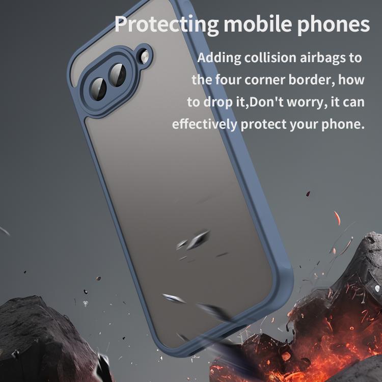 For Google Pixel 9a Fan Dun Series TPU Hybrid PC Frosted Phone Case