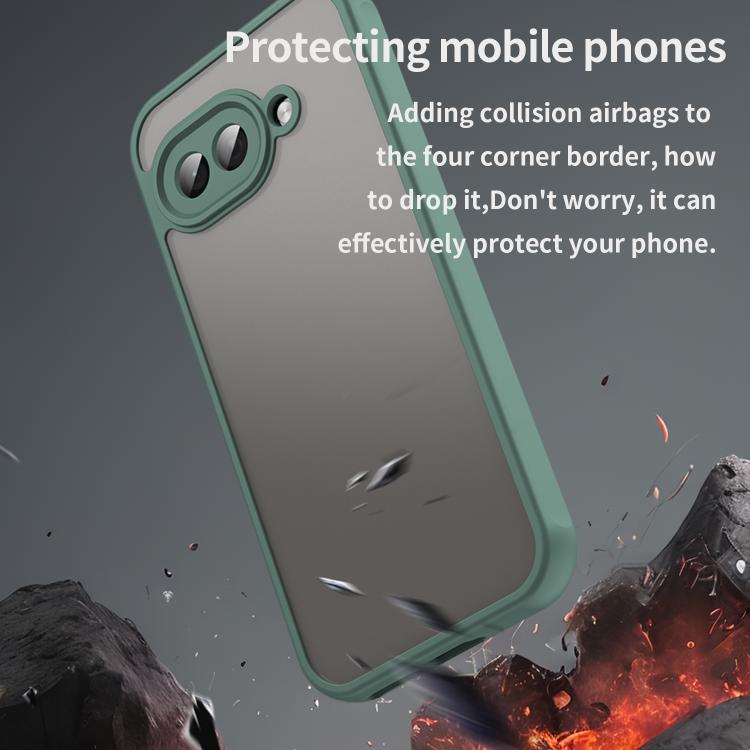 For Google Pixel 9a Fan Dun Series TPU Hybrid PC Frosted Phone Case
