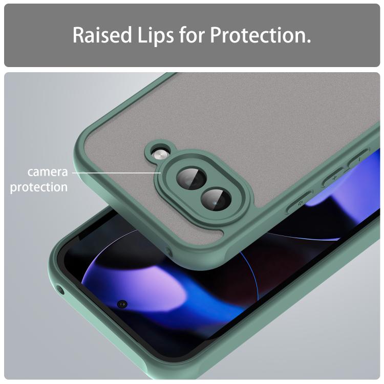 For Google Pixel 9a Fan Dun Series TPU Hybrid PC Frosted Phone Case