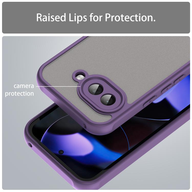 For Google Pixel 9a Fan Dun Series TPU Hybrid PC Frosted Phone Case