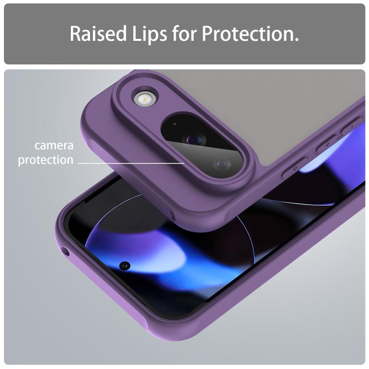 For Google Pixel 9 Fan Dun Series TPU Hybrid PC Frosted Phone Case