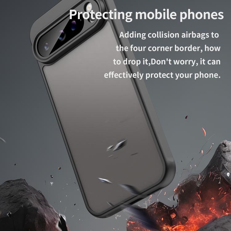 For Google Pixel 9 Pro XL Fan Dun Series TPU Hybrid PC Frosted Phone Case