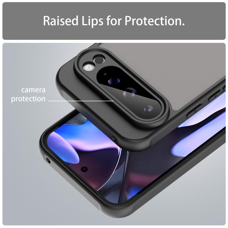 For Google Pixel 9 Pro XL Fan Dun Series TPU Hybrid PC Frosted Phone Case
