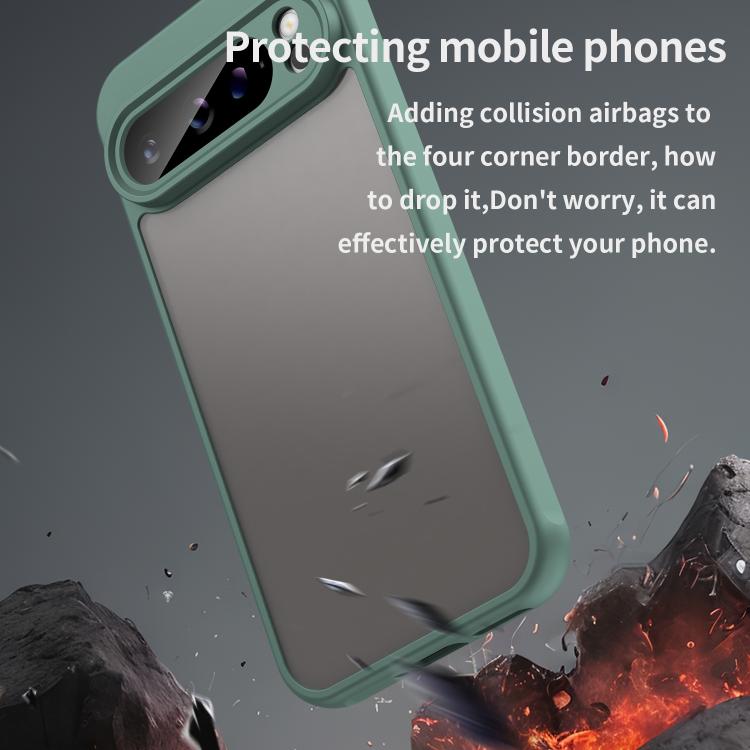 For Google Pixel 9 Pro XL Fan Dun Series TPU Hybrid PC Frosted Phone Case