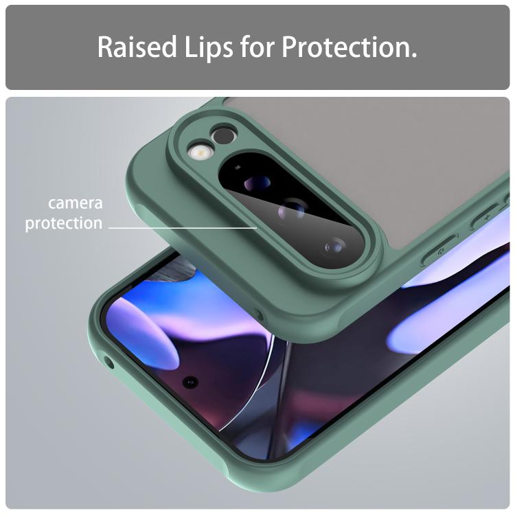 For Google Pixel 9 Pro XL Fan Dun Series TPU Hybrid PC Frosted Phone Case