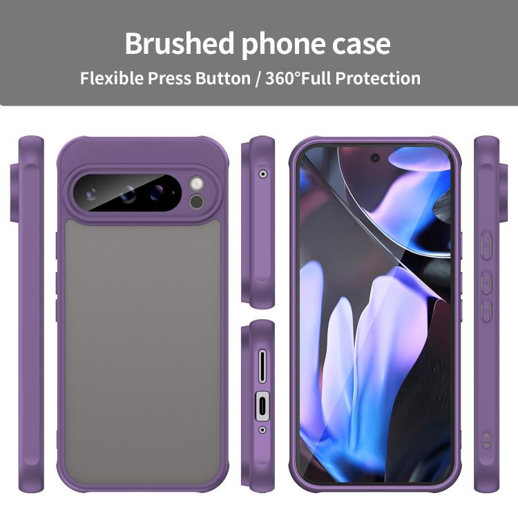 For Google Pixel 9 Pro XL Fan Dun Series TPU Hybrid PC Frosted Phone Case