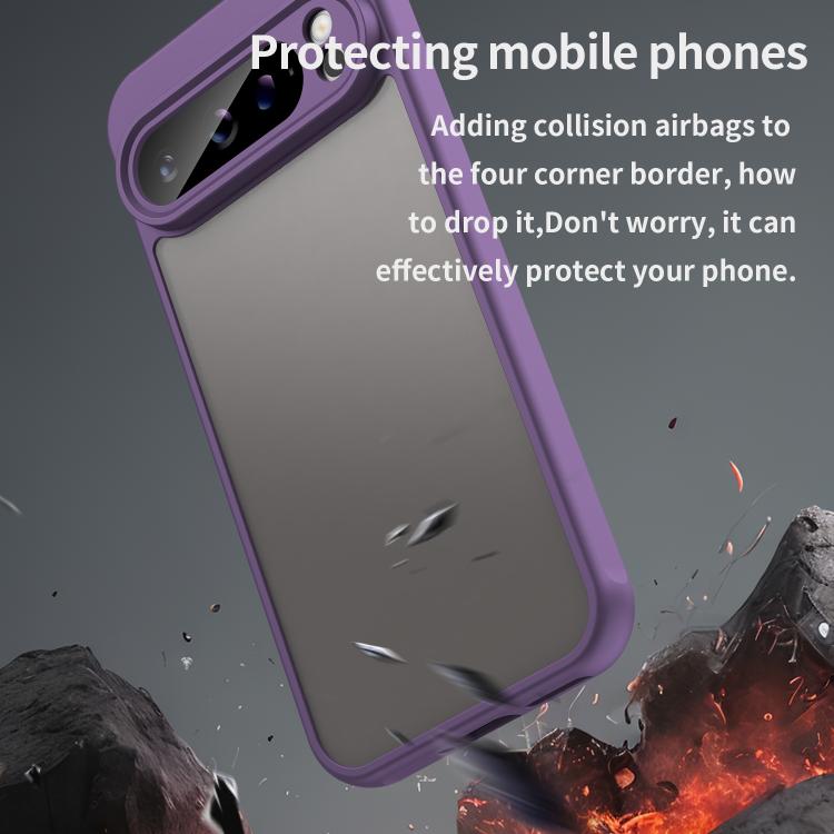For Google Pixel 9 Pro XL Fan Dun Series TPU Hybrid PC Frosted Phone Case