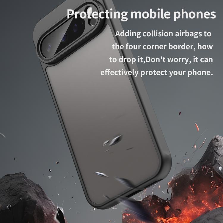 For Google Pixel 9 Pro Fan Dun Series TPU Hybrid PC Frosted Phone Case