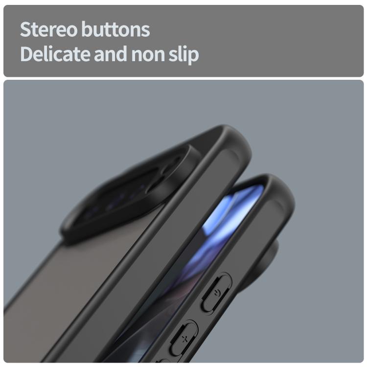 For Google Pixel 9 Pro Fan Dun Series TPU Hybrid PC Frosted Phone Case