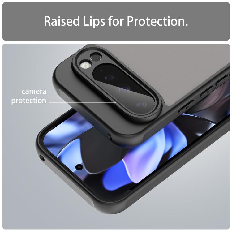 For Google Pixel 9 Pro Fan Dun Series TPU Hybrid PC Frosted Phone Case