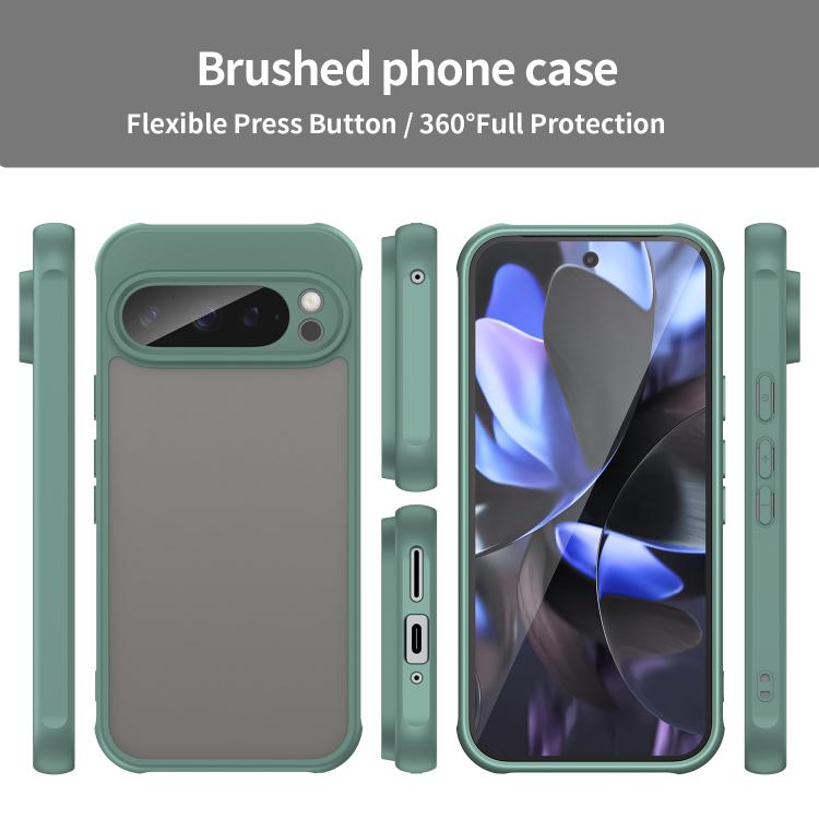 For Google Pixel 9 Pro Fan Dun Series TPU Hybrid PC Frosted Phone Case