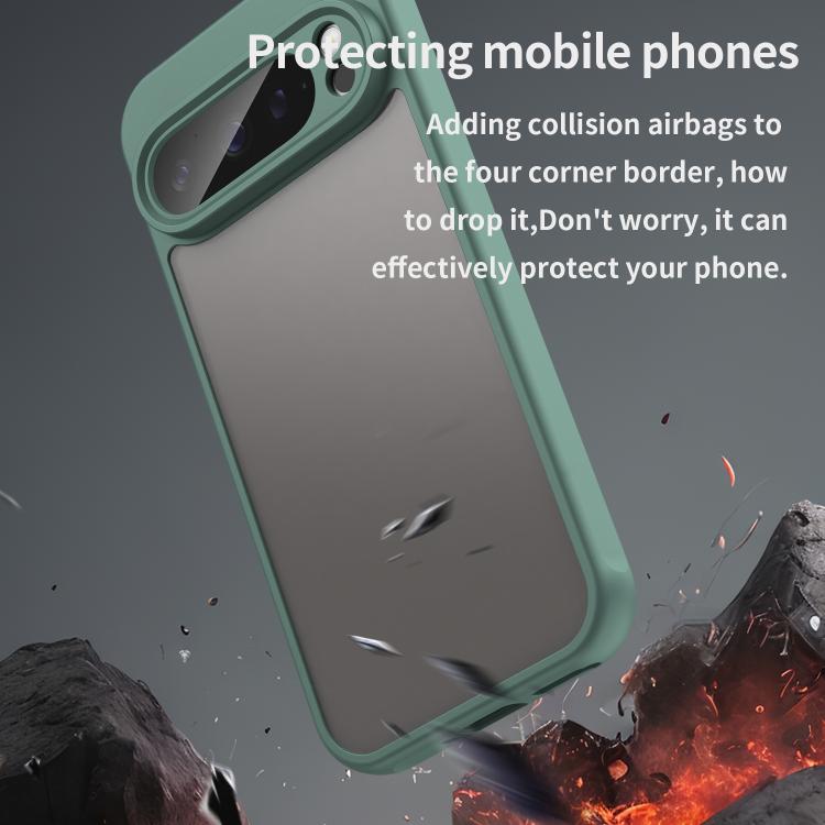 For Google Pixel 9 Pro Fan Dun Series TPU Hybrid PC Frosted Phone Case