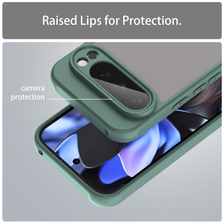 For Google Pixel 9 Pro Fan Dun Series TPU Hybrid PC Frosted Phone Case