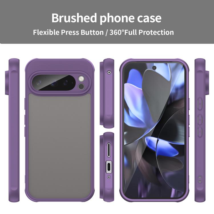 For Google Pixel 9 Pro Fan Dun Series TPU Hybrid PC Frosted Phone Case
