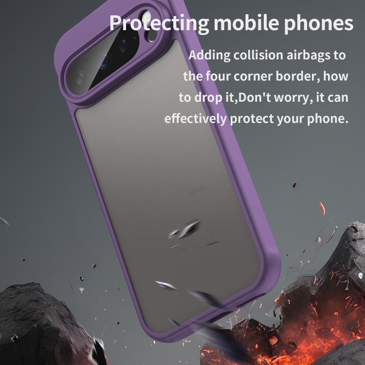 For Google Pixel 9 Pro Fan Dun Series TPU Hybrid PC Frosted Phone Case