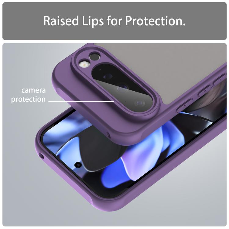 For Google Pixel 9 Pro Fan Dun Series TPU Hybrid PC Frosted Phone Case