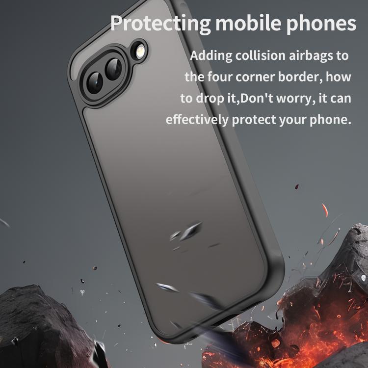 For Google Pixel 10a Fan Dun Series TPU Hybrid PC Frosted Phone Case