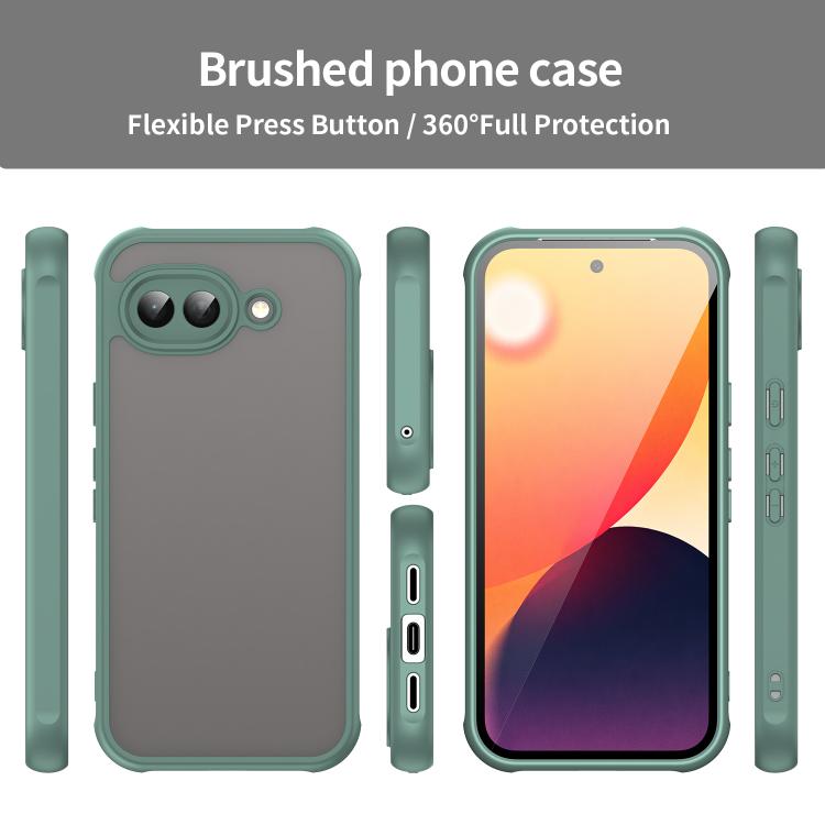 For Google Pixel 10a Fan Dun Series TPU Hybrid PC Frosted Phone Case