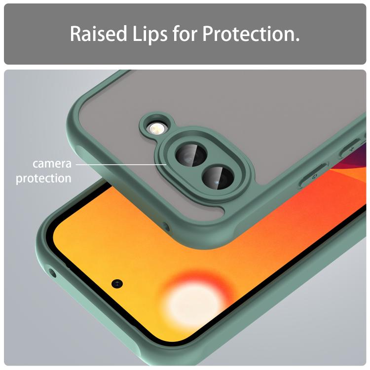 For Google Pixel 10a Fan Dun Series TPU Hybrid PC Frosted Phone Case