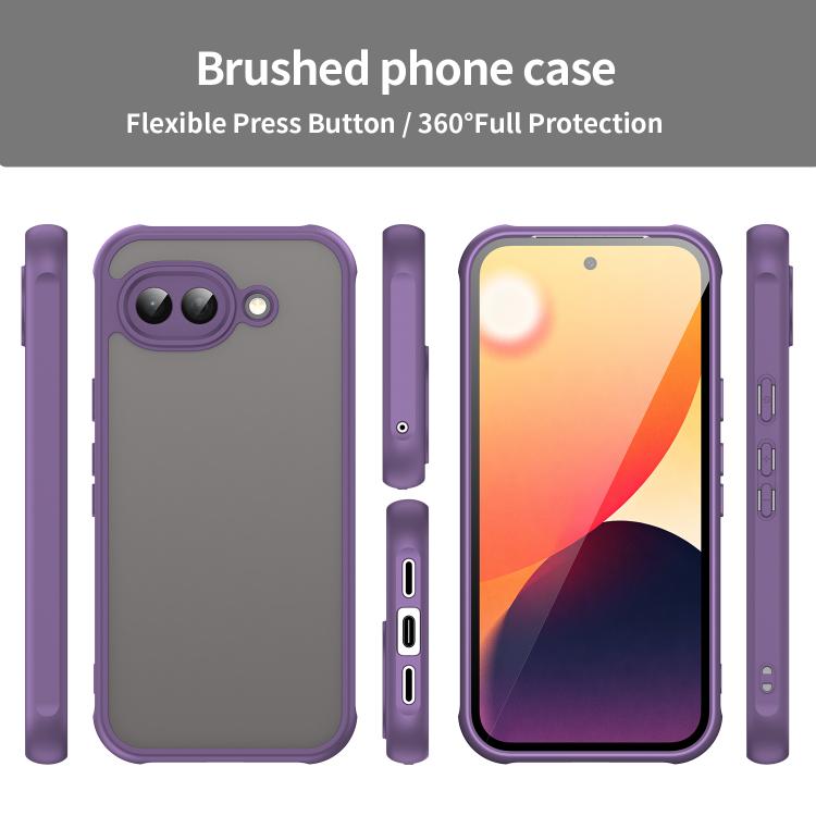 For Google Pixel 10a Fan Dun Series TPU Hybrid PC Frosted Phone Case