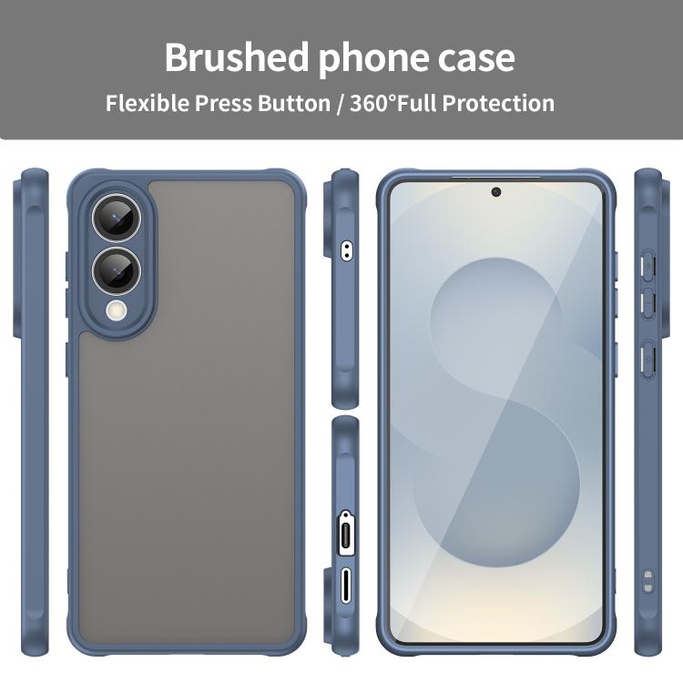 For Samsung Galaxy S25 Edge 5G Fan Dun Series TPU Hybrid PC Frosted Phone Case