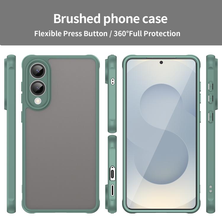 For Samsung Galaxy S25 Edge 5G Fan Dun Series TPU Hybrid PC Frosted Phone Case