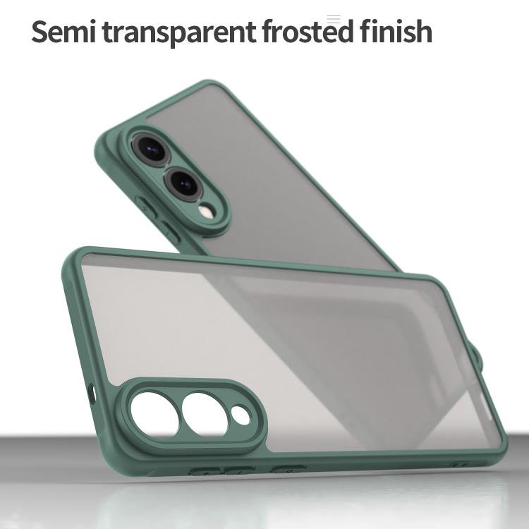 For Samsung Galaxy S25 Edge 5G Fan Dun Series TPU Hybrid PC Frosted Phone Case
