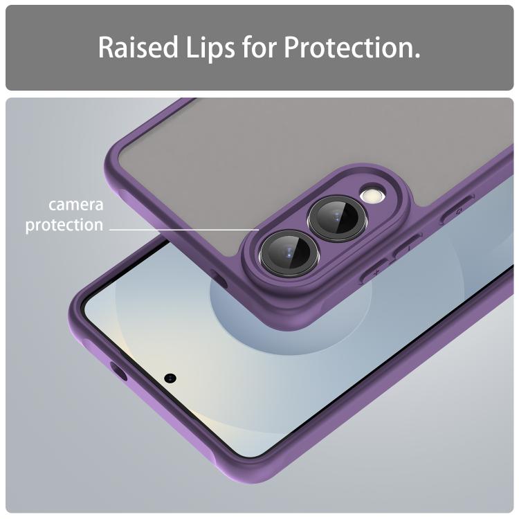 For Samsung Galaxy S25 Edge 5G Fan Dun Series TPU Hybrid PC Frosted Phone Case