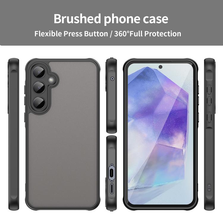 For Samsung Galaxy S25+ 5G Fan Dun Series TPU Hybrid PC Frosted Phone Case
