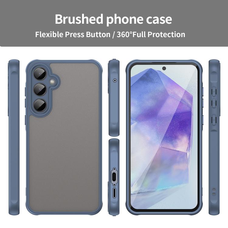 For Samsung Galaxy S25+ 5G Fan Dun Series TPU Hybrid PC Frosted Phone Case