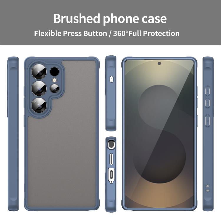 For Samsung Galaxy S25 Ultra 5G Fan Dun Series TPU Hybrid PC Frosted Phone Case