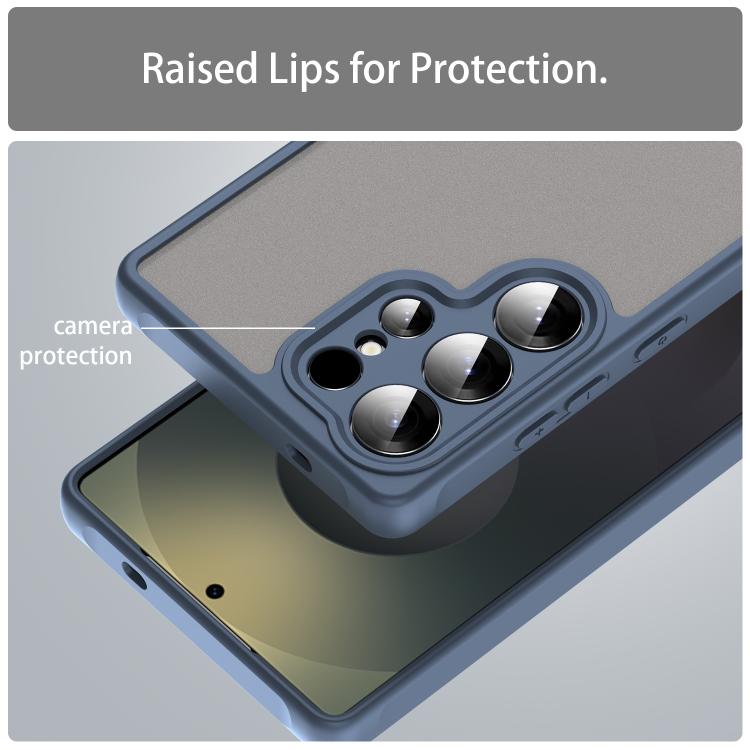 For Samsung Galaxy S25 Ultra 5G Fan Dun Series TPU Hybrid PC Frosted Phone Case